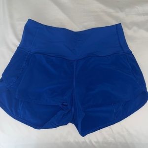 High Rise Lululemon Speed Up Shorts 2.5”